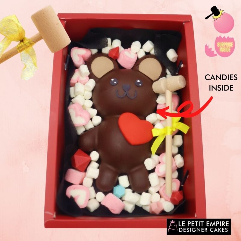 Bear Chocolate Pinata - Bear Heart Surprise Box