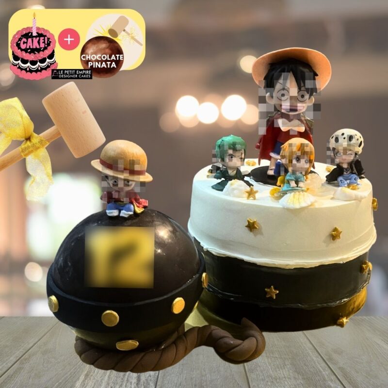 One Pirate Piece of Treasure [CAKE + CHOCOLATE PINATA]